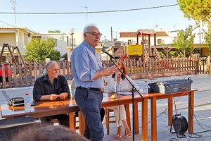 Ο πρόεδρος του Περιφερειακού Συμβουλίου κ. Μπαριτάκης στην εκδήλωση για τα πρακτικά του συνεδρίου για τη Μάχη της Κρήτης και τα πολεμικά αεροδρόμια