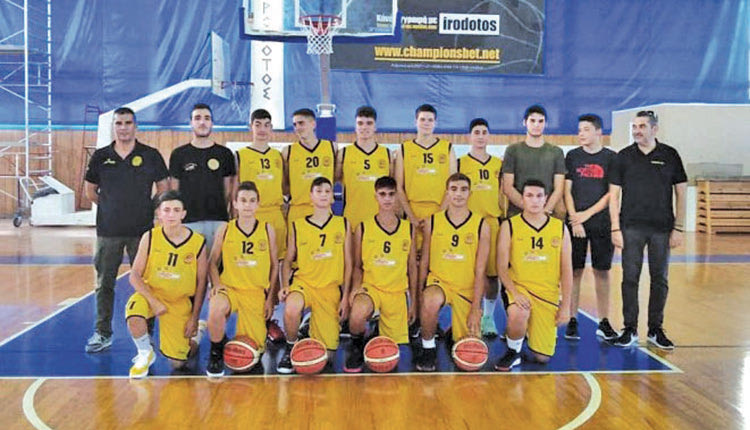 Η ομάδα μπάσκετ παίδων του Εργοτέλη