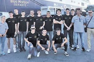 Οι παίδες του Εργοτέλη την προσπάθειά τους στα προκριματικά του Πανελληνίου μπάσκετ