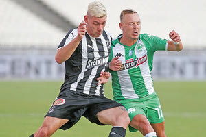 ΟΦΗ με τον Παναθηναϊκό - ο Δεληγιαννίδης στη φάση με τον Μπεκ