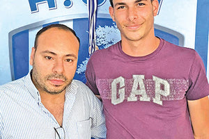 Ο Αποστολάκης με τον εκπρόσωπο του Πόρου σε ΕΠΟ, ΕΠΣΗ Αλ. Φουκαράκη