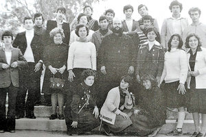 Ο πρύτανης Γ. Κοντάκης ως μαθητής σε φωτογραφία της Β’ Λυκείου (1977-1978) στο Καστέλι Πεδιάδος