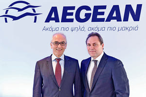 Οι κ.κ. Δημήτρης Γερογιάννης και Ευτύχιος Βασιλάκης για την Aegean