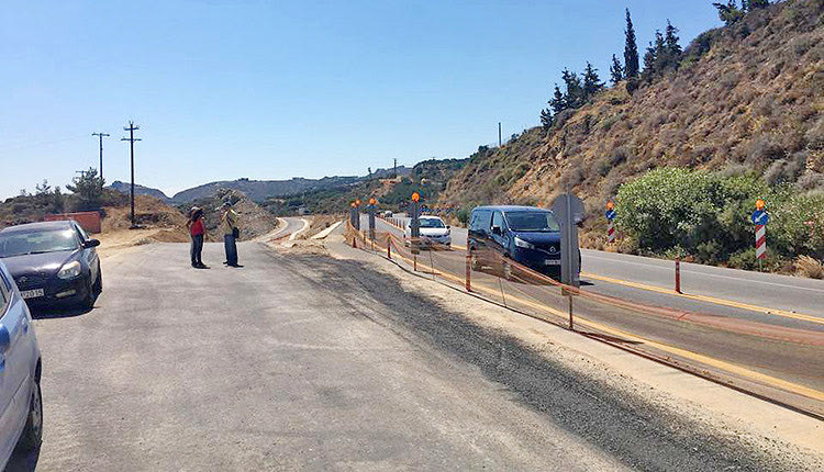 H πορεία εξέλιξης των εργασιών στο έργο των κόμβων Αγίας Πελαγίας και Αχλάδας