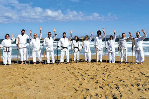 Από το σεμινάριο Aikido που έγινε στην παραλία Δισκός του Λέντα