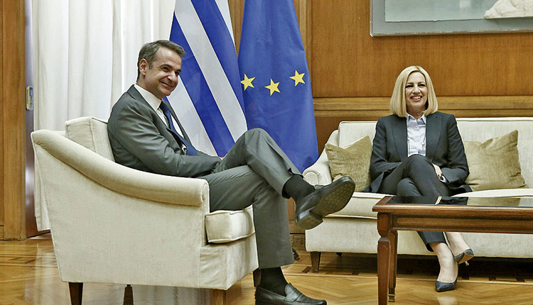 Με τη Φώφη Γεννηματά ο πρωθυπουργός
