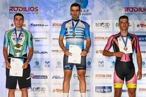 Τρίτος ο Βαγγέλης Σαρρής του ΠΟΗ Κάστρο στο πανελλήνιο ποδηλασίας νέων ανδρών
