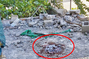 Το σημείο της πτώσης του άτυχου οικοδόμου