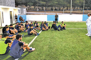 Την προπόνηση της Δευτέρας παρακολούθησε ο ισχυρός άνδρας της Δαμάστας, Αντώνης Παπαδάκης