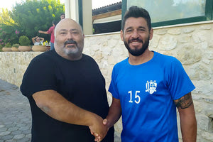 Ο Φραγκουλάκης με τον πρόεδρο του Πόρου κ. Ασσαργιωτάκη