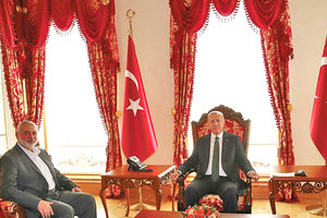 συναντήσεις του Ρετζέπ Ταγίπ Ερντογάν με ηγετικά στελέχη της Χαμάς στην Πόλη.