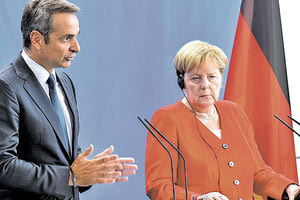 Τηλεφωνική επικοινωνία Μητσοτάκη-Μέρκελ