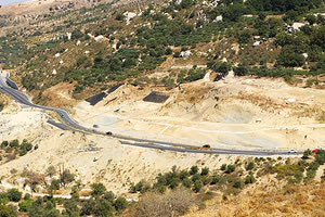 κατολίσθησης στο δίκτυο της Μεσσαράς