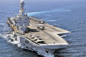 Η ναυαρχίδα του Γαλλικού στόλου, το αεροπλανοφόρο Charles de Gaulle