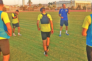 προπόνηση του Εργοτέλη στο Παγκρήτιο στάδιο