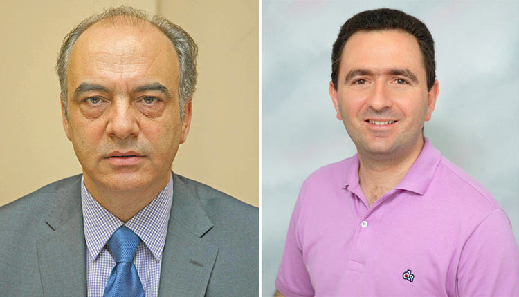 Ο πρόεδρος του Συλλόγου Ιδιοκτητών Ακινήτων κ. Κώστας Αράπογλου και δεξιά ο πρόεδρος του ΤΕΕ/ΤΑΚ κ. Μιχάλης Χωραφάς