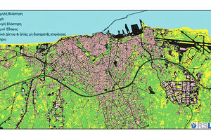 Τεχνητή νοημοσύνη και Δορυφόροι προσδιορίζουν την κάλυψη της αστικής επιφάνειας στο Ηράκλειο.