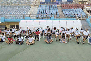 Ξεκίνησε τη νέα χρονιά η Αθλητική Ακαδημία στίβου Ηρακλείου με συγκέντρωση των αγωνιστικών τμημάτων της στο Παγκρήτιο Στάδιο.