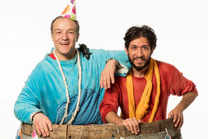 Η παιδική σκηνή του Φώτη Σπύρου στην παράσταση της Ξένιας Καλογεροπούλου «Ο Ροβινσώνας και ο Κρούσος»