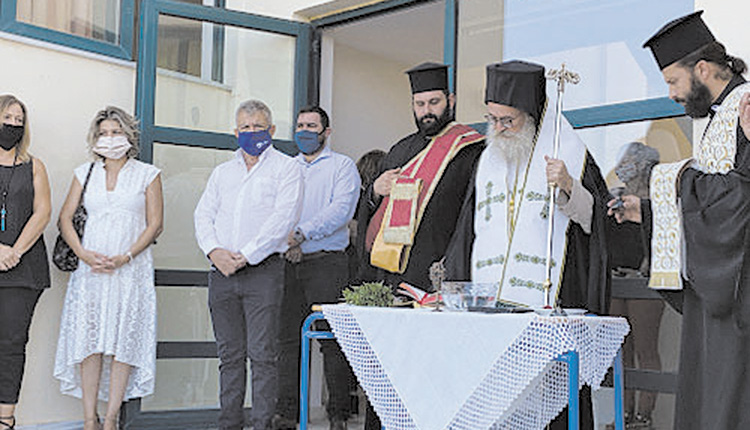 Ο δήμαρχος Φαιστού παρευρέθηκε σε αγιασμό σχολείων