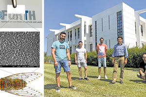 Οι ιδρυτές της Biomimetic: Ανδρέας Λεμονής, Αλέξανδρος Μιμίδης, Αντώνης Παπαδόπουλος, Μανώλης Στρατάκης και Ευάγγελος Σκουλάς