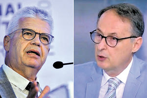 Ο Χαράλαμπος Γώγος και ο Νίκος Σύψας (δεξιά)