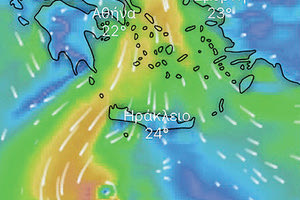To βαρομετρικό χαμηλό με την κωδική ονομασία «Ιανός» που πρόκειται να πλήξει τη δυτική Κρήτη