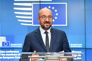 ο πρόεδρος του Ευρωπαϊκού Συμβουλίου Σαρλ Μισέλ