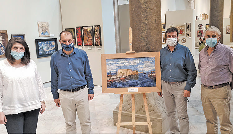 Από την επίσκεψη των κ.κ. Συριγωνάκη και Φασουλάκη στην έκθεση