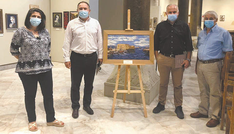 Η έκθεση ψηφιδωτού του Εργαστηρίου Ψηφιδωτού του Συλλόγου Μικρασιατών Κρήτης «Ο Άγιος Πολύκαρπος»