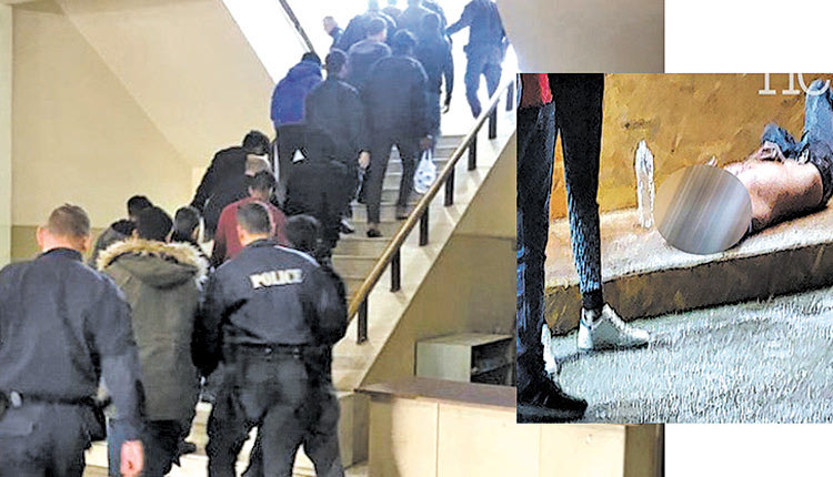 οι 13 Πακιστανοί, οι οποίοι  παραπέμφθηκαν στο εδώλιο του Μικτού Ορκωτού Δικαστηρίου Ηρακλείου ως εμπλεκόμενοι στην υπόθεση της φονικής συμπλοκής στο Τυμπάκι