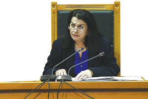 Η πρόεδρος του δικαστηρίου Μαρία Λεπενιώτη, που καταδίκασε τη Χρυσή Αυγή