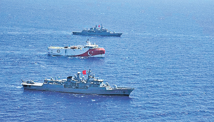 το ερευνητικό πλοίο Oruc Reis για έρευνες στο Καστελόριζο