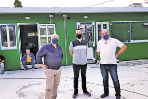 προκατασκευασμένες αίθουσες νηπιαγωγείων του Δήμου Ηρακλείου στην οδό Μυρτιάς (Μεσαμπελιές)