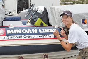 Βάσω Βλαχάκη-αθλήτρια Ιστιοπλοΐας του Ναυταθλητικού Ομίλου Τυμπακίου