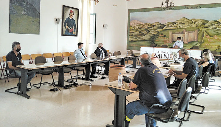 Συνεδρίαση του συντονιστικού τοπικού Οργάνου Πολιτικής Προστασίας του Δήμου Μίνωα Πεδιάδας