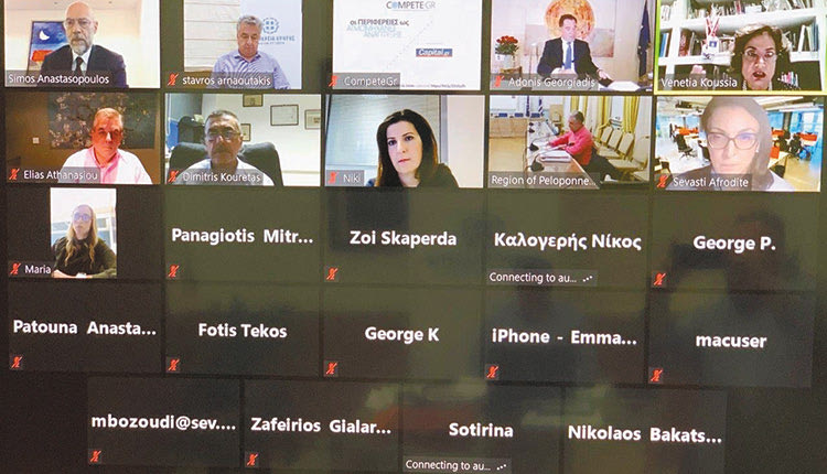 ο περιφερειάρχης Κρήτης Σταύρος Αρναουτάκης, μιλώντας στην 8η Διαδικτυακή Συνάντηση Δράσης του Συμβουλίου Ανταγωνιστικότητας της Ελλάδας π