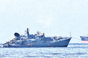  συγκρούστηκε στο λιμάνι του Πειραιά με το ναρκοθηρευτικό του Πολεμικού Ναυτικού, «Καλλιστώ», με αποτέλεσμα το πολεμικό πλοίο να κοπεί στα δύο