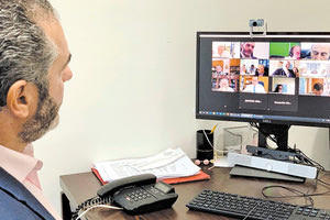 τηλεδιάσκεψη που είχε χθες ο υπουργός Μ. Βορίδης και ο αντιπεριφερειάρχης πρωτογενούς τομέα Μ. Χνάρης