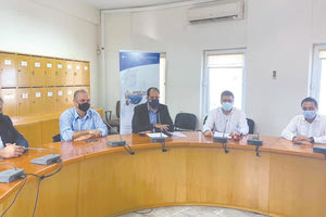 ο δήμαρχος Μαλεβιζίου Μενέλαος Μποκέας υποδέχθηκε χθες στο Γάζι τον υφυπουργό Υποδομών και Μεταφορών Γιάννη Κεφαλογιάννη