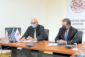 Ο κ. Ζώρας είχε προωθήσει το αίτημα του Ιδρύματος για τη δημιουργία Τμήματος Τουρισμού με έδρα το Ρέθυμνο