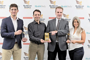 Η ομάδα του Ινστιτούτου Πληροφορικής του ΙΤΕ που διακρίθηκε στα Healthcare Business Awards 2020