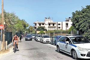 Το περιπολικό της ΕΛ.ΑΣ.