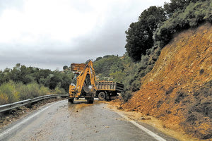 κατολισθήσεις με μια σφοδρή και καταστροφική βροχόπτωση στο Οροπέδιο Λασιθίου
