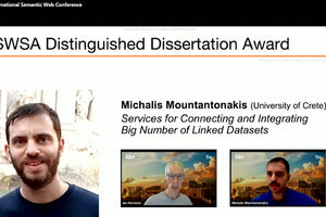 O νεαρός ερευνητής από το Ηράκλειο Μιχάλης Μουνταντωνάκης παρέλαβε το διεθνές Βραβείο Διακεκριμένης Διδακτορικής Διατριβής για το 2020 από την Ένωση για την Επιστήμη του Σημασιολογικού Ιστού (Semantic Web Science Association)