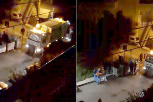 δέκα δράστες που επιτέθηκαν χωρίς λόγο στους τρεις υπαλλήλους της καθαριότητας του δήμου Ηρακλείου , χθες τα ξημερώματα στην περιοχή του ΕΛΜΕΠΑ