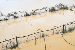 Πλημμύρες Σκλαβεροχώριου έναντι του αεροδρομίου Καστελίου