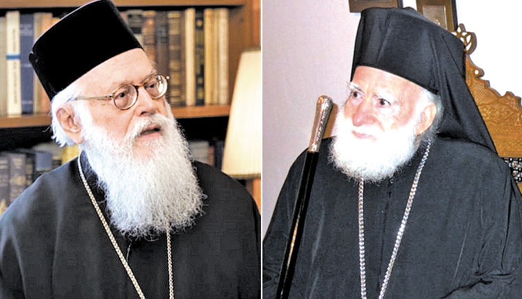 ο Αρχιεπίσκοπος Αλβανίας Αναστάσιος και ο Αρχιεπίσκοπος Κρήτης κ.κ. Ειρηναίος