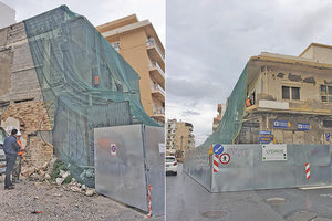 κατεδάφιση του ρυμοτομούμενου ακινήτου στην οδό Μητσοτάκη