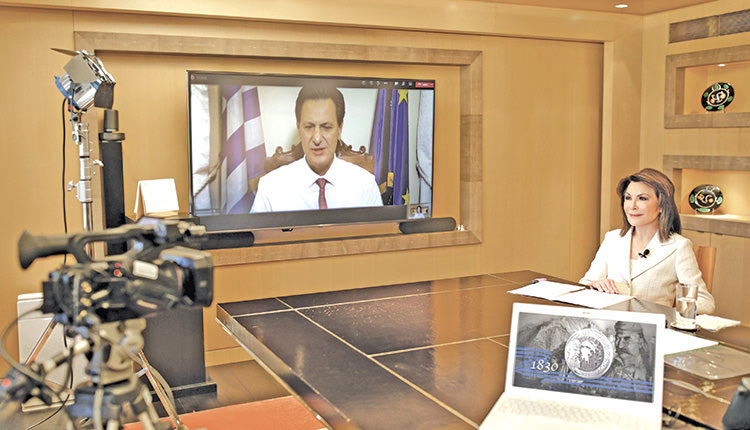 Η παρουσίαση έγινε διαδικτυακά από την πρόεδρο της επιτροπής κ. Αγγελοπούλου και τον αναπληρωτή υπουργό Οικονομιών κ. Σκυλακάκη